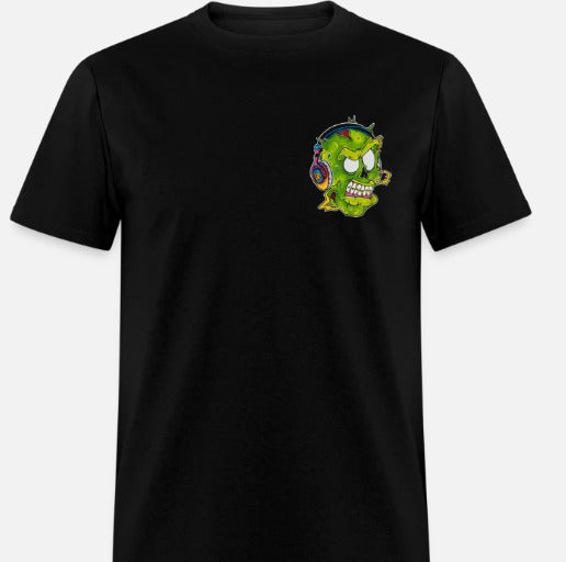 T-shirt zombie écouteur