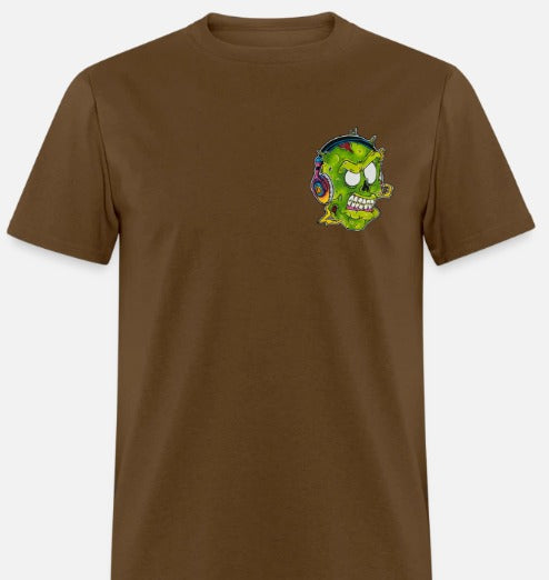 T-shirt zombie écouteur