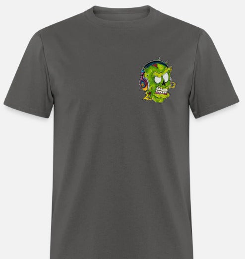T-shirt zombie écouteur