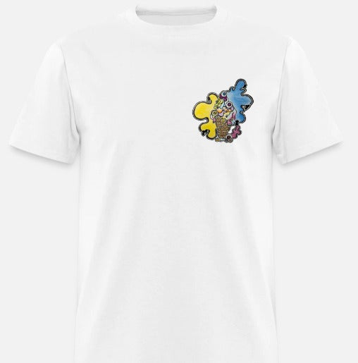 T-shirt cornet avec design