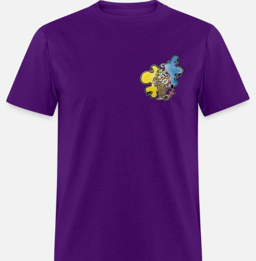 T-shirt cornet avec design
