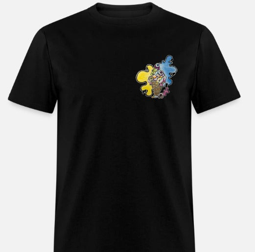 T-shirt cornet avec design