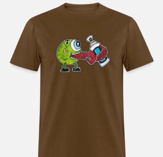 T-shirt monstre oeil vert