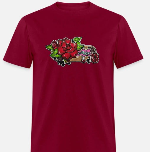 T-shirt Skate fleur