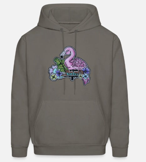 Hoodies flamant rose