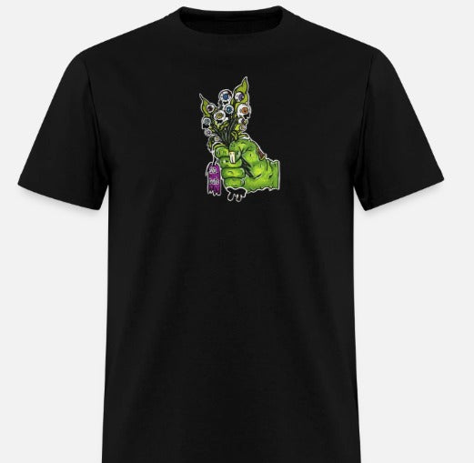 T-shirt pour tout-petits Main zombie bouquet fleur