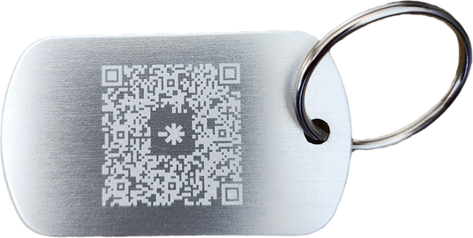 Porte clé argent (médaille métallique)