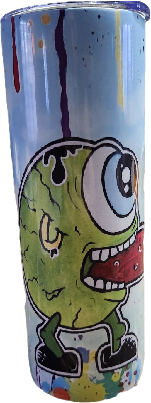 Thermos monstre oeil vert