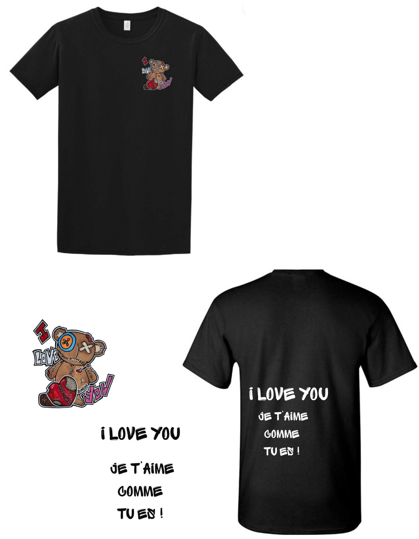 Gamme positive T-shirt I love you