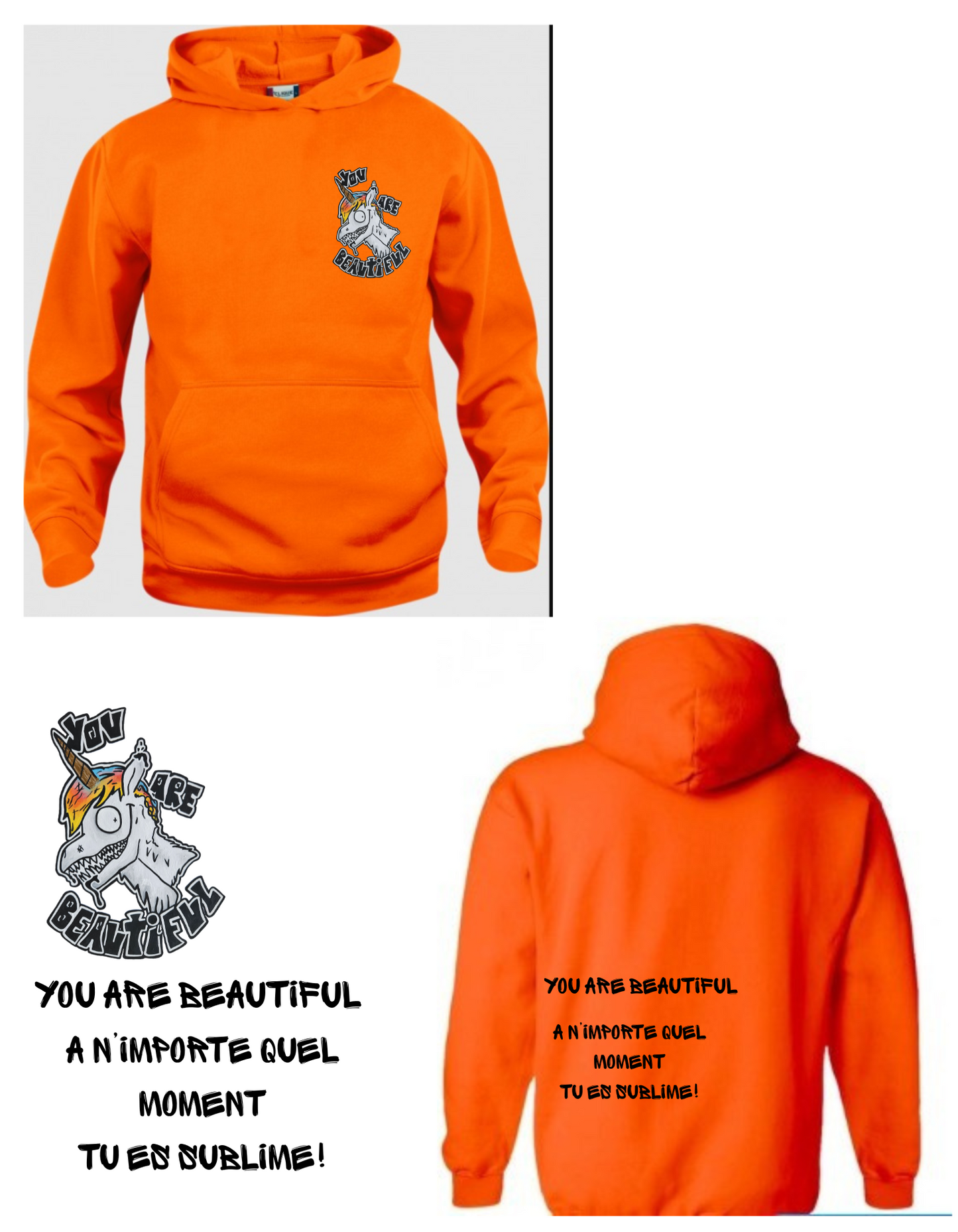 Gamme positive Hoodies You are beautiful