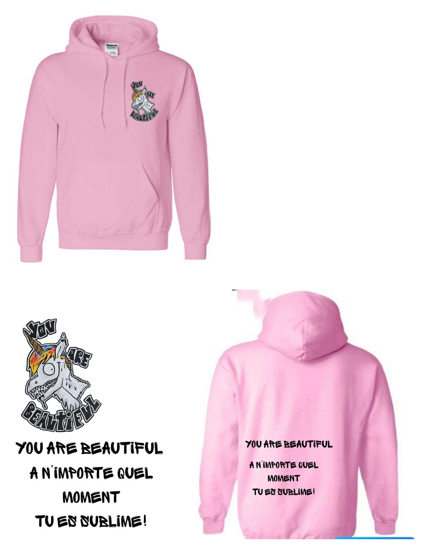 Gamme positive Hoodies You are beautiful