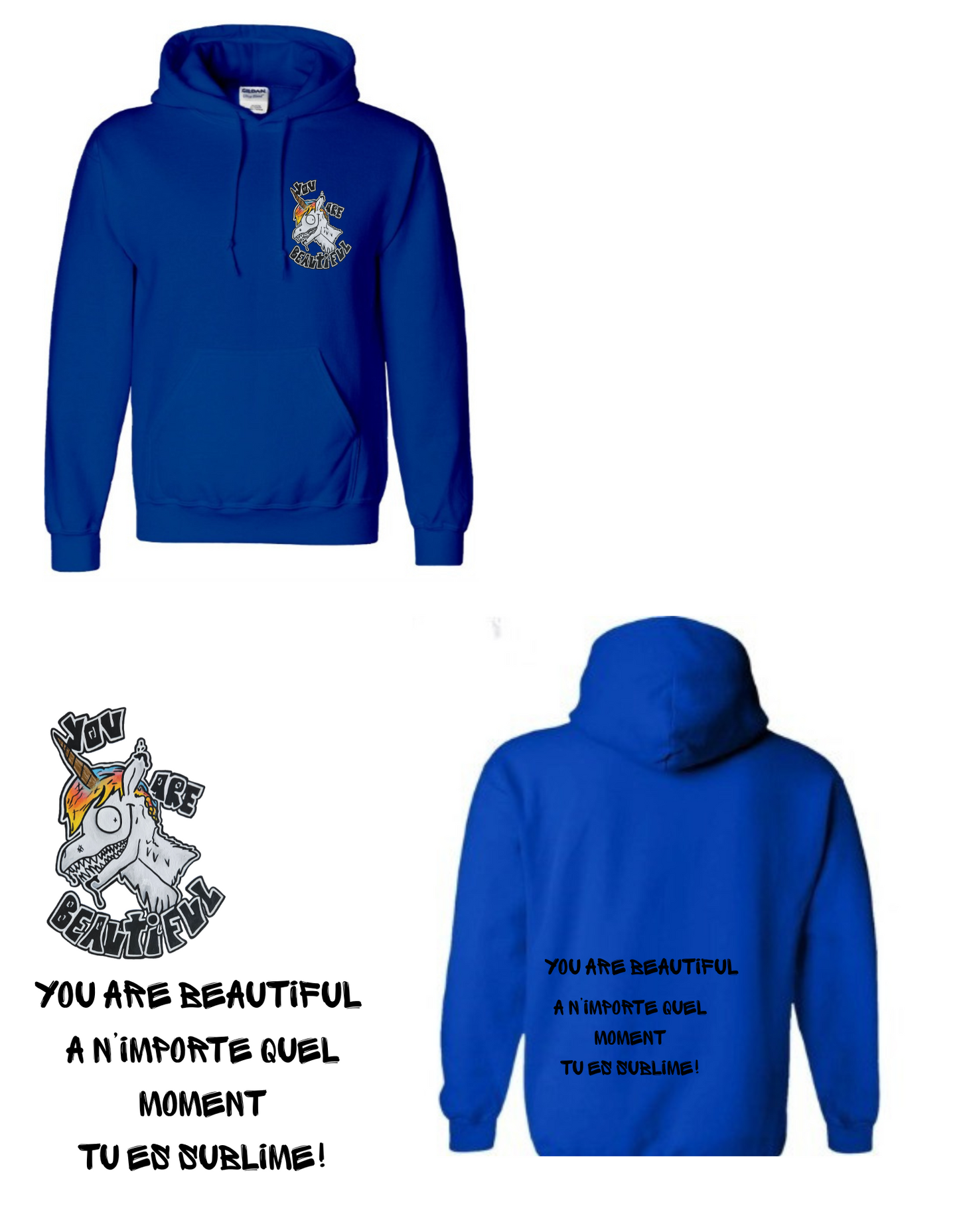 Gamme positive Hoodies You are beautiful