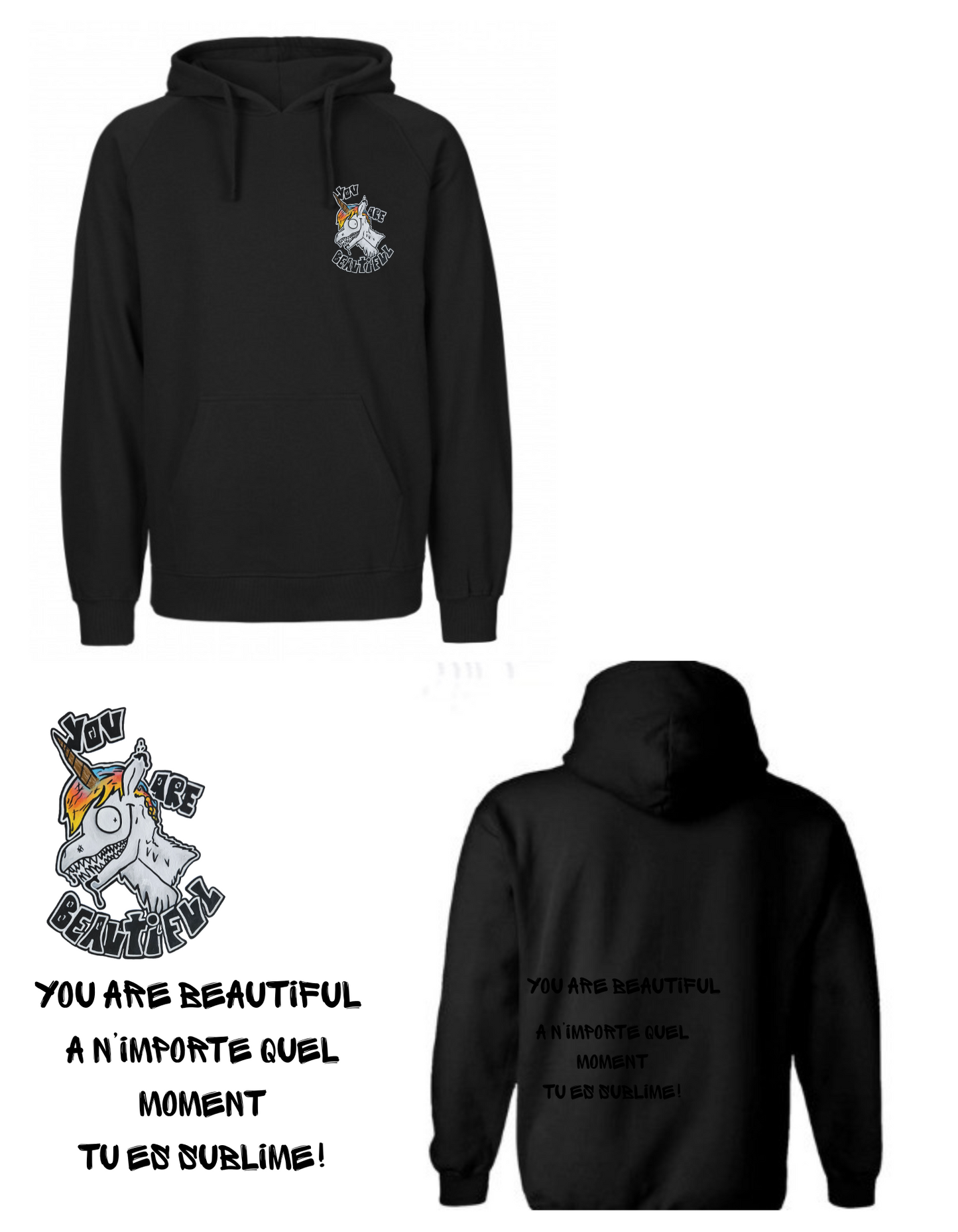 Gamme positive Hoodies You are beautiful
