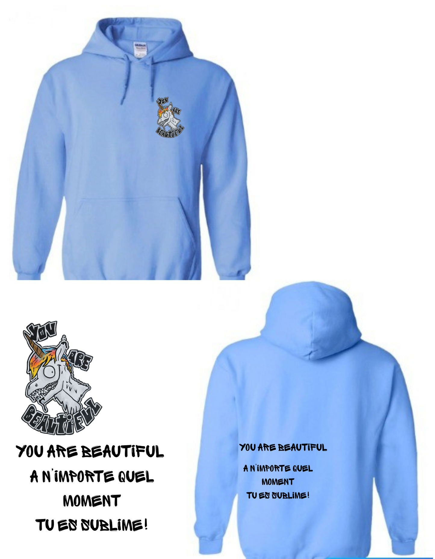 Gamme positive Hoodies You are beautiful