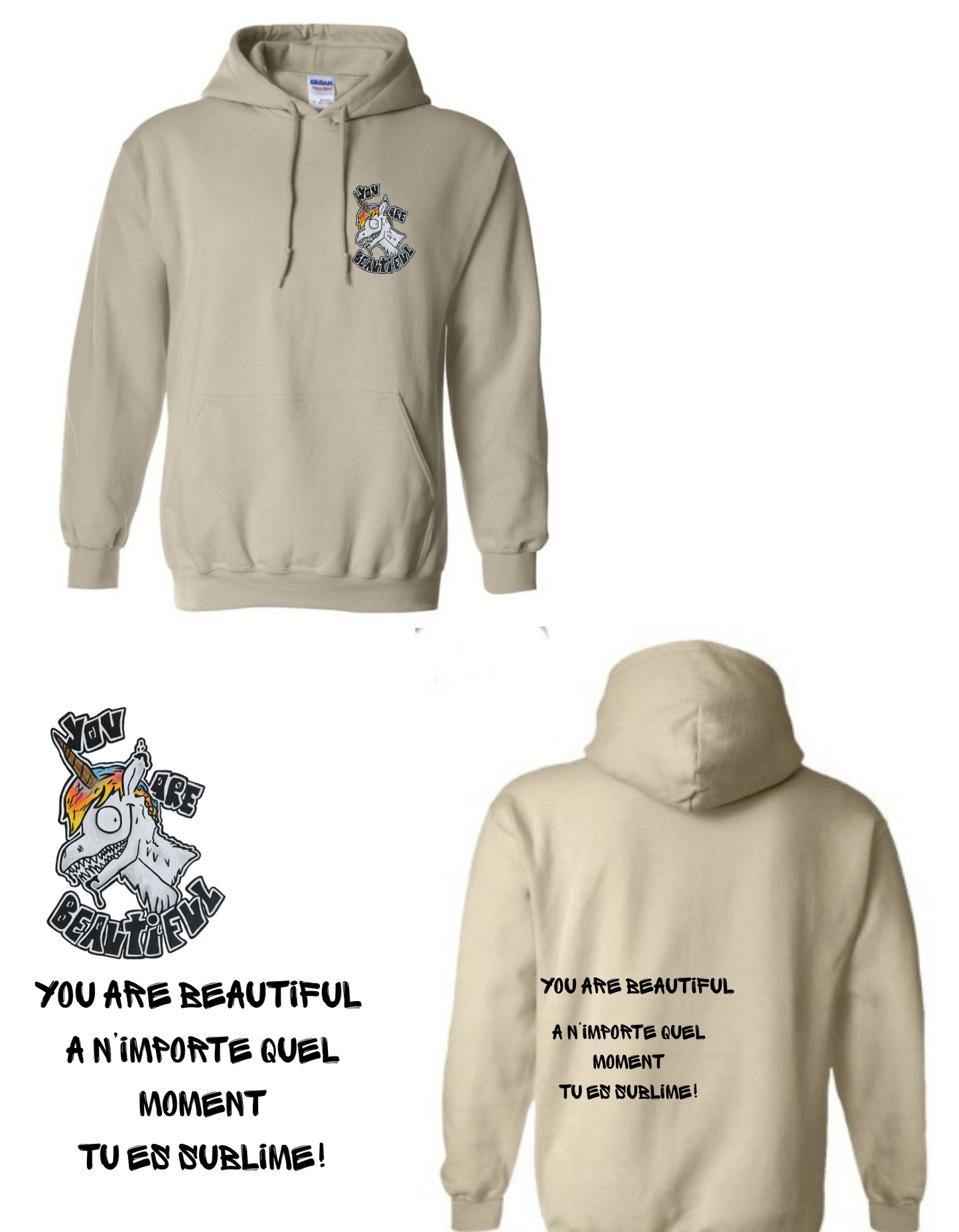 Gamme positive Hoodies You are beautiful