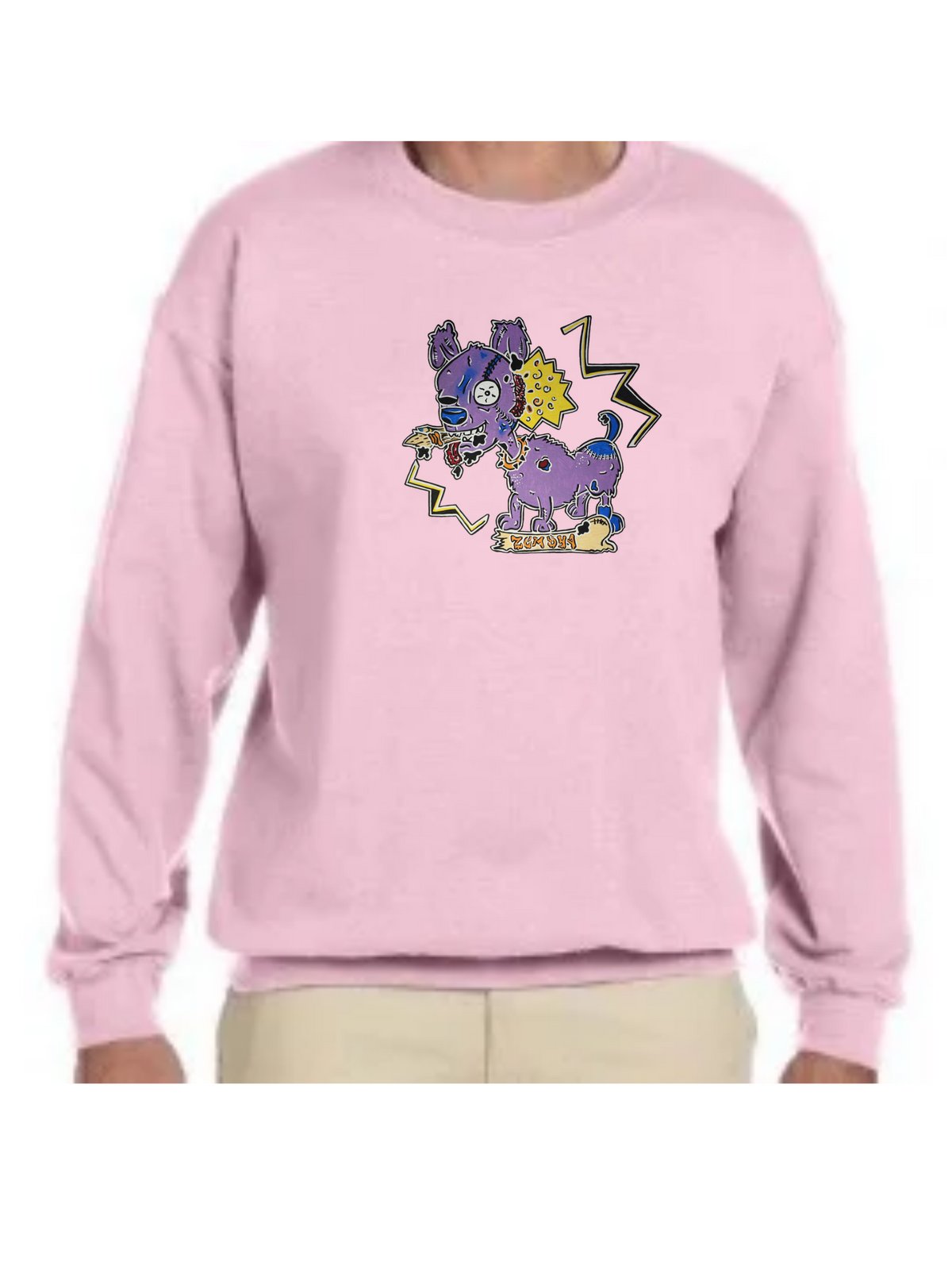 Crewneck Chien zombie