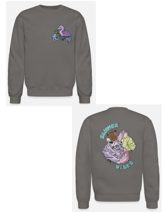 Crewneck combo enfant flamant rose
