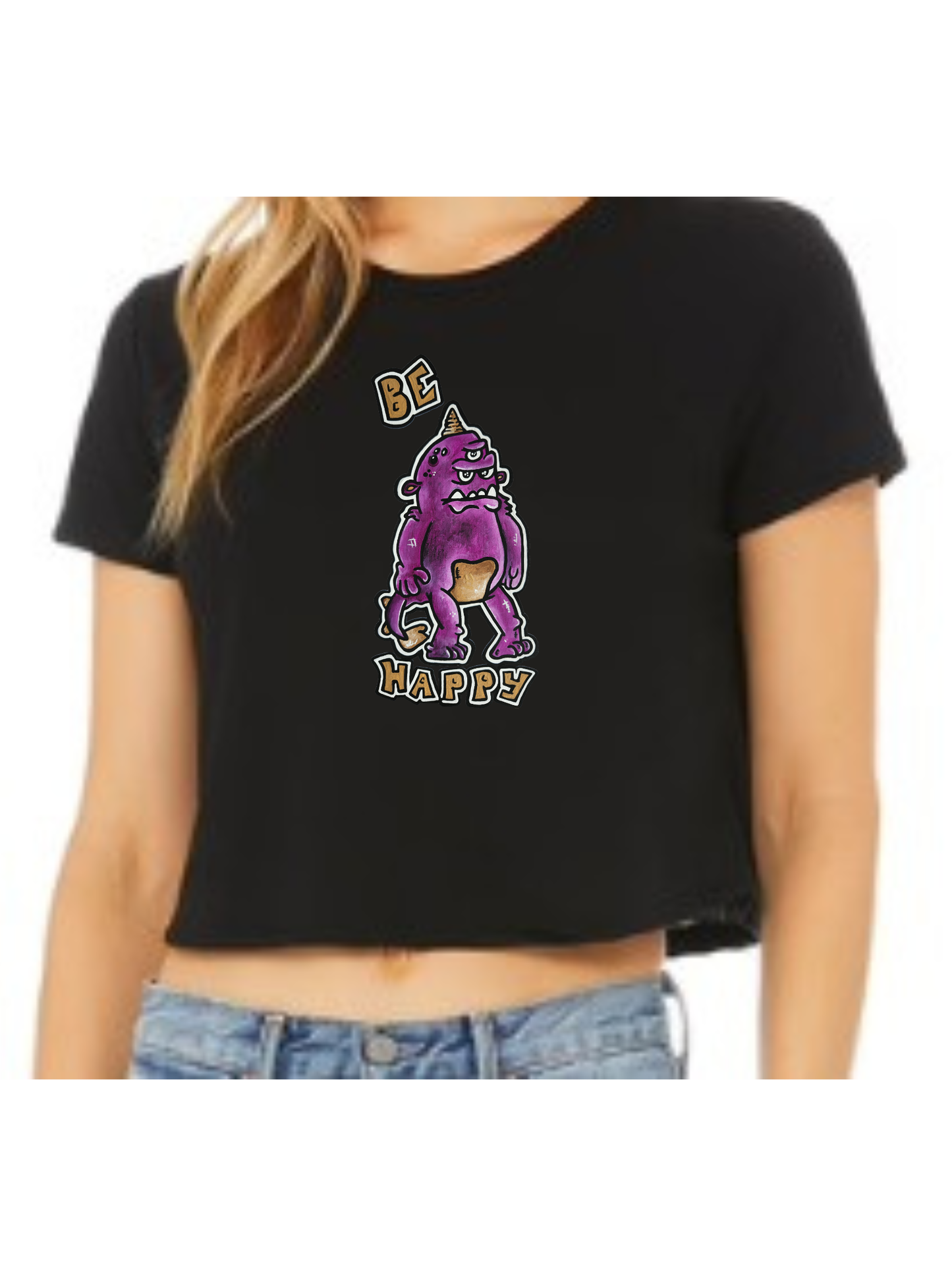 Crop top Be happy