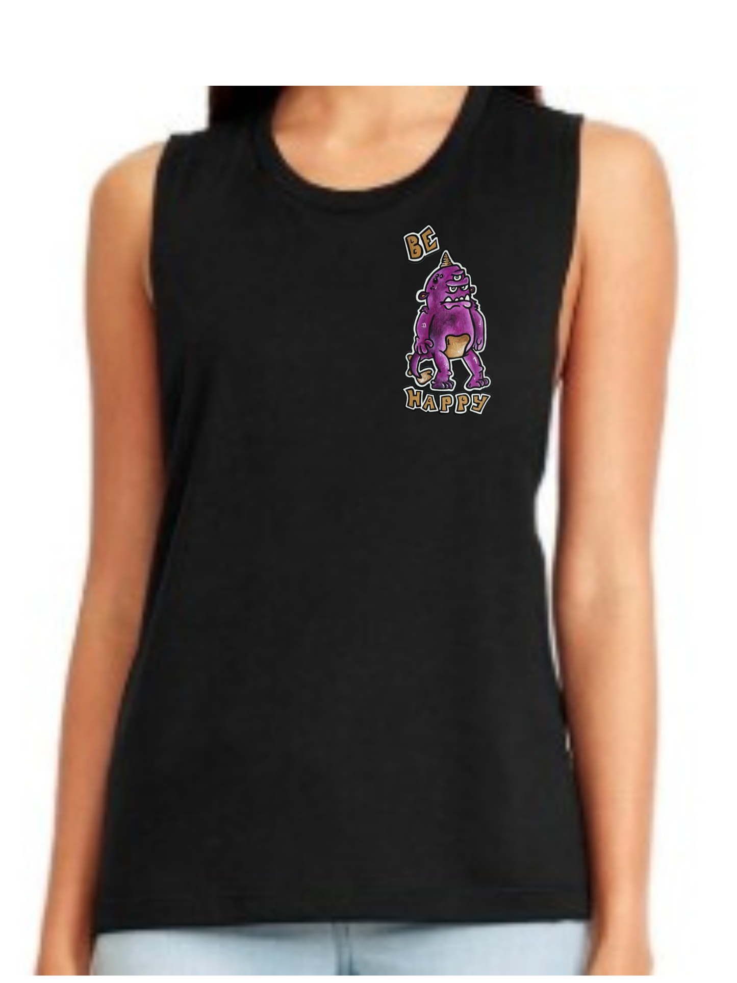Camisole femme festival muscle Be happy