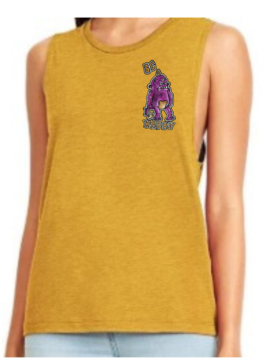 Camisole femme festival muscle Be happy