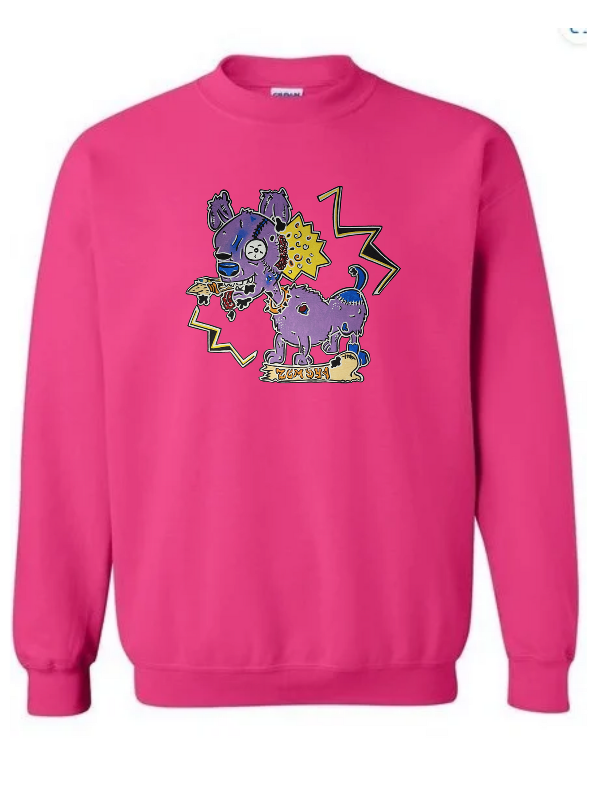 Crewneck Chien zombie
