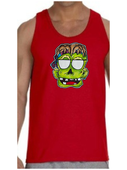 Camisole homme Zombie lunette de soleil