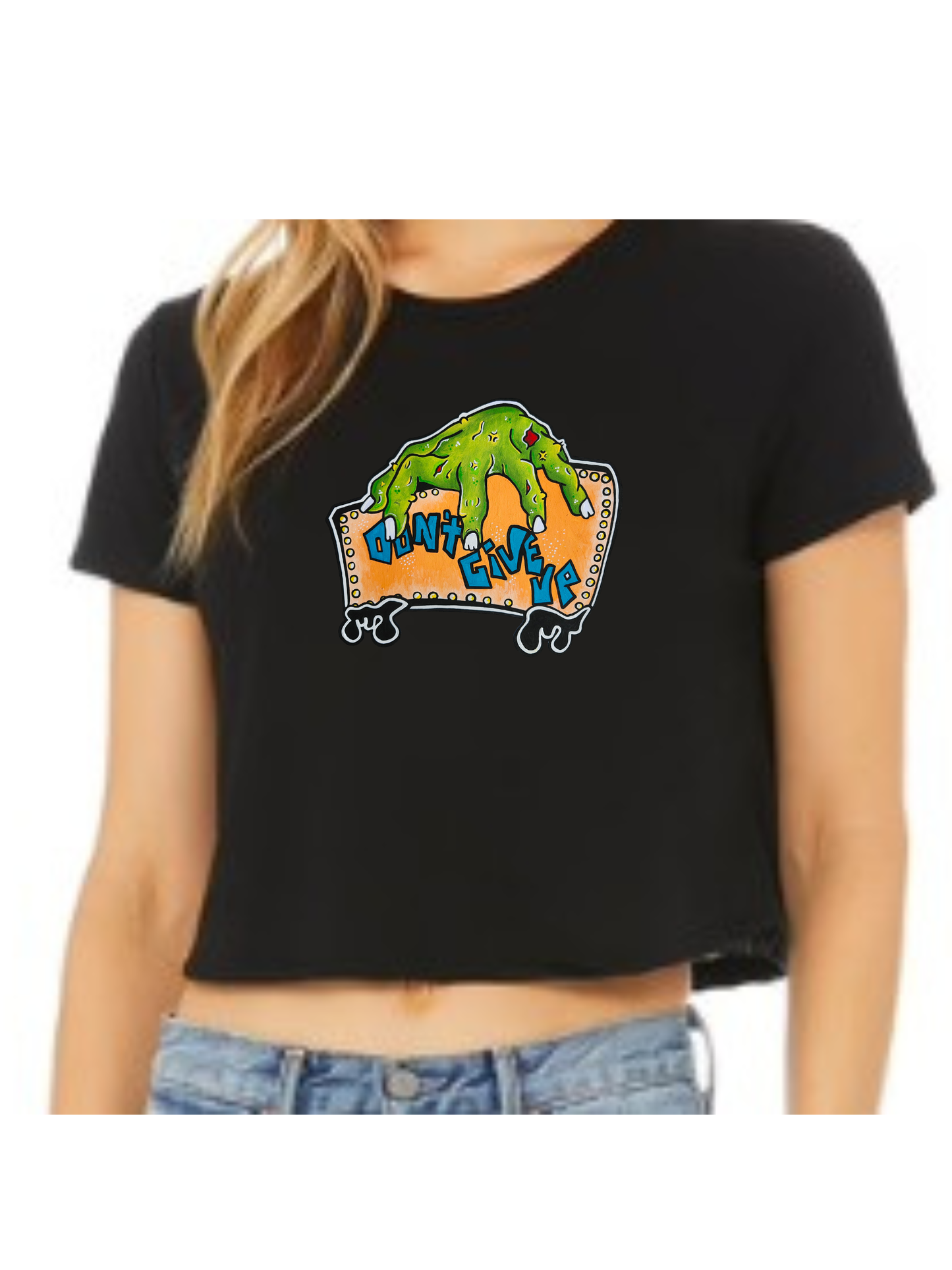 Crop top Dont't give up
