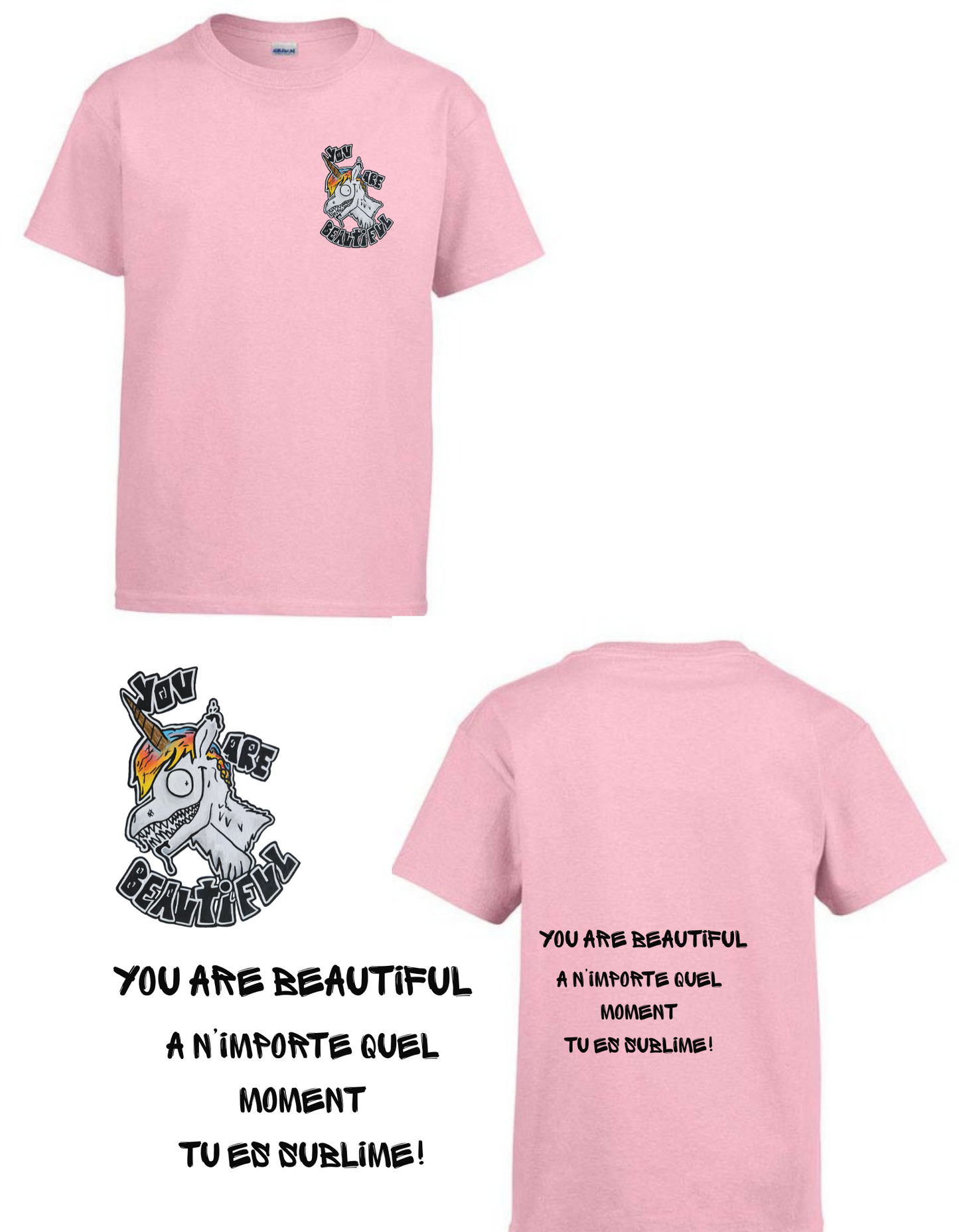 Gamme positive t-shirt You are beautiful