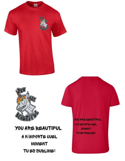 Gamme positive t-shirt You are beautiful