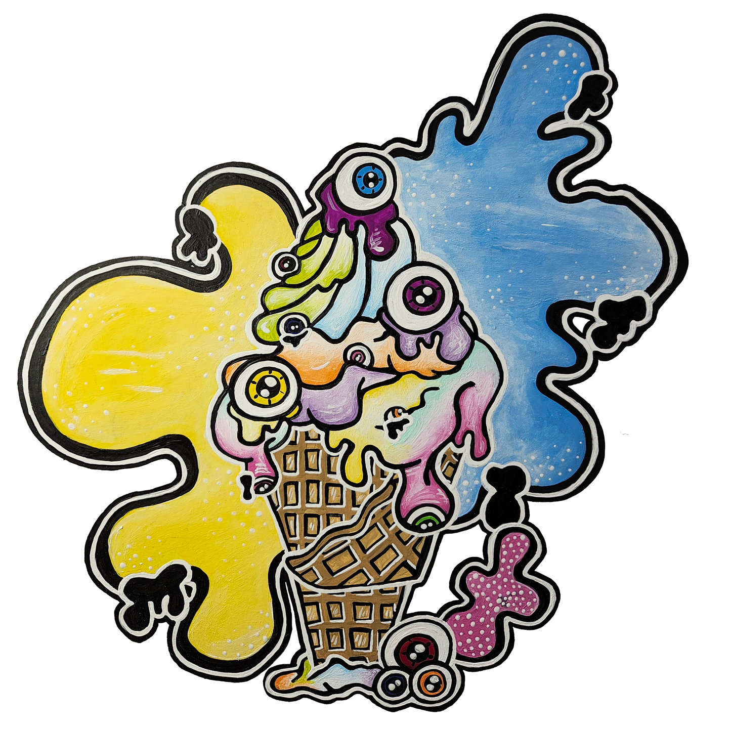 T-shirt cornet avec design