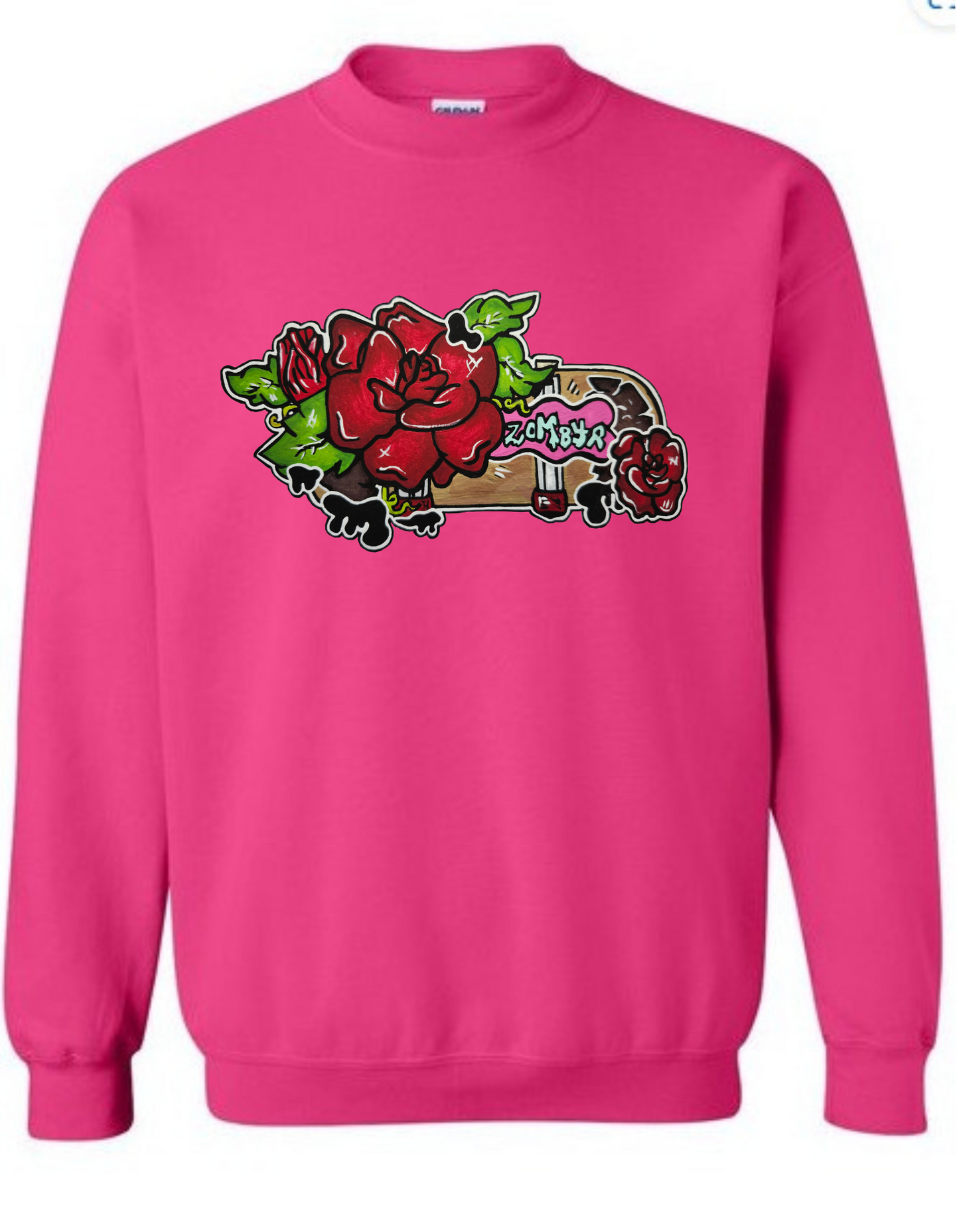 Crewneck skate fleur