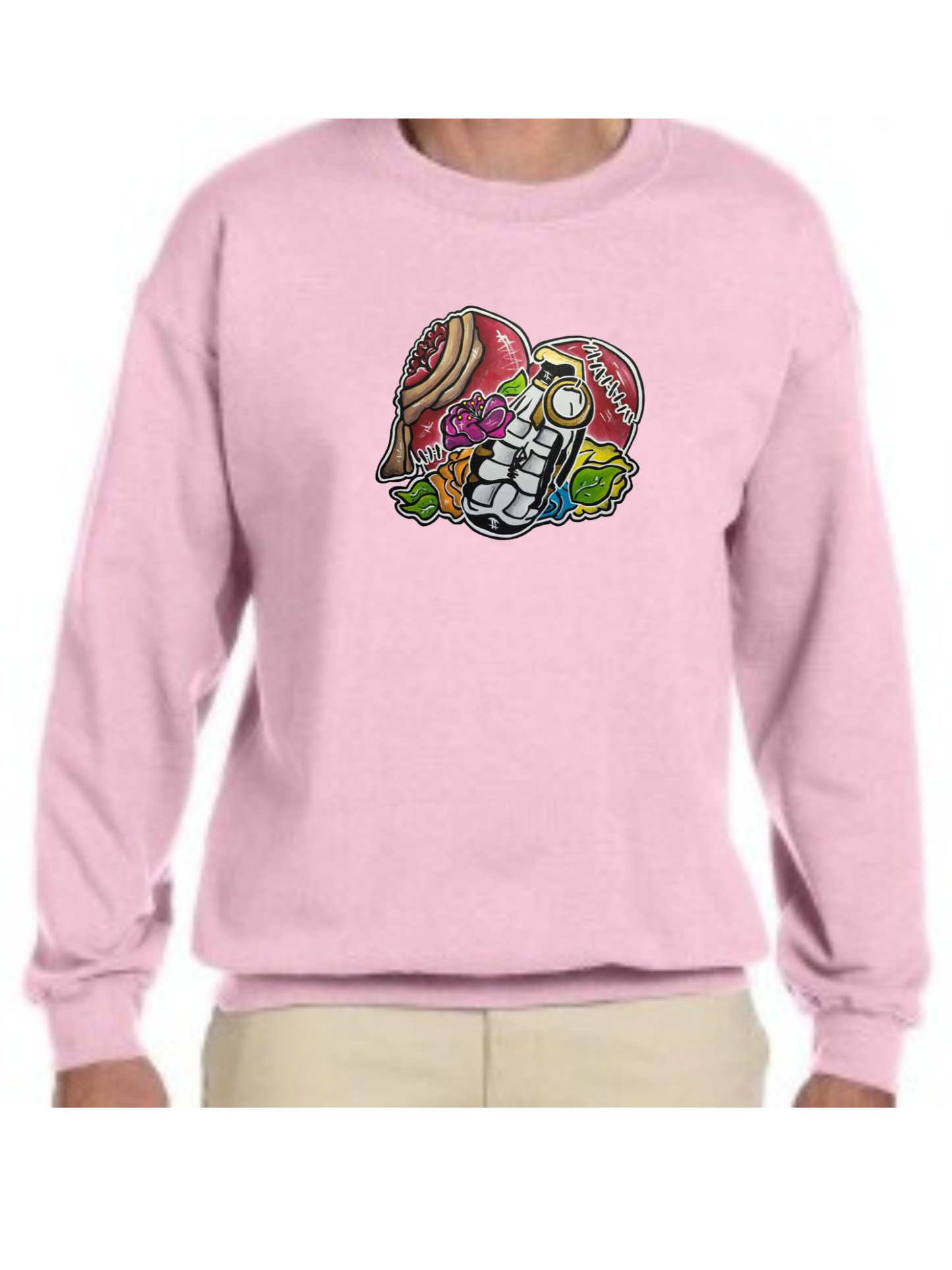 Crewneck Coeur grenade