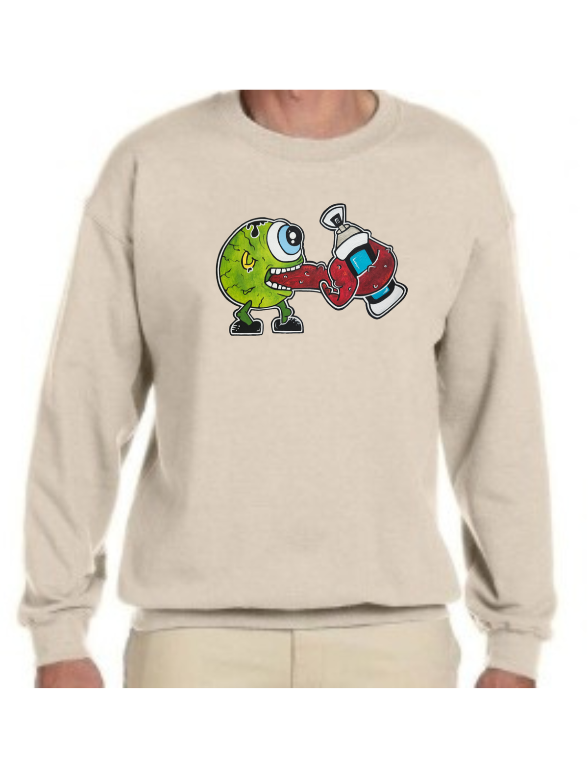Crewneck Monstre œil vert