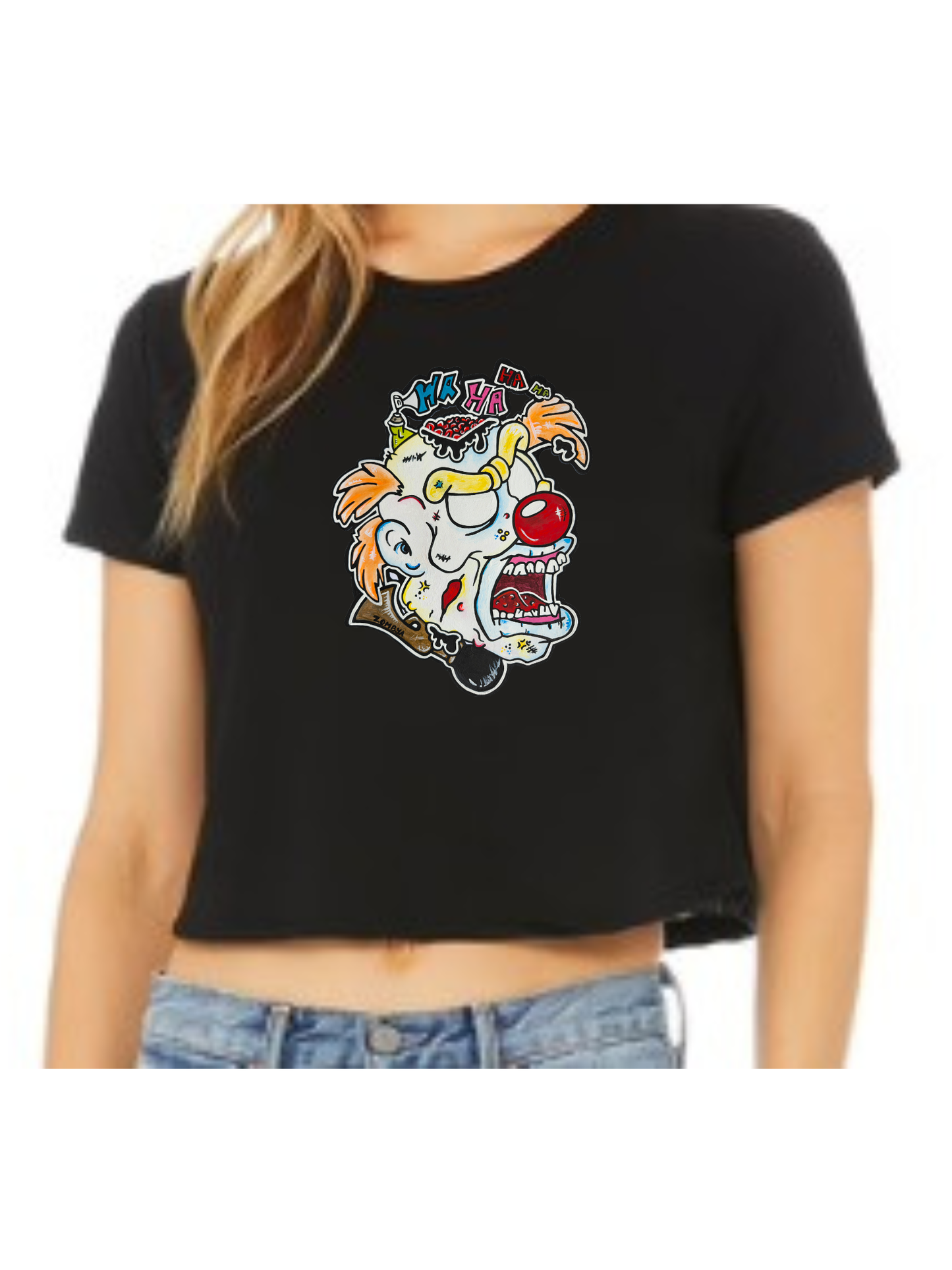 Crop top Zombie clown