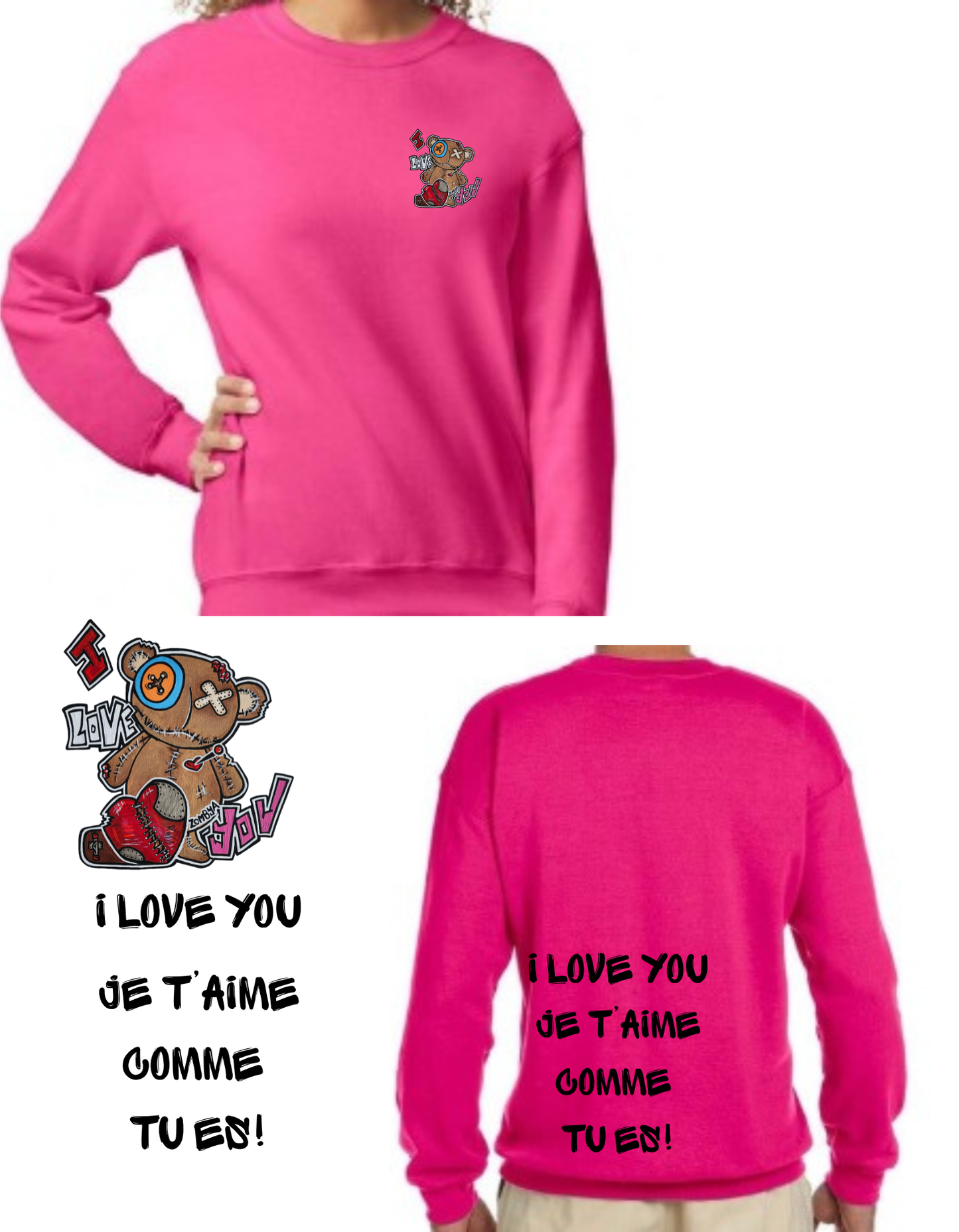 Gamme Positive Crewneck I love you