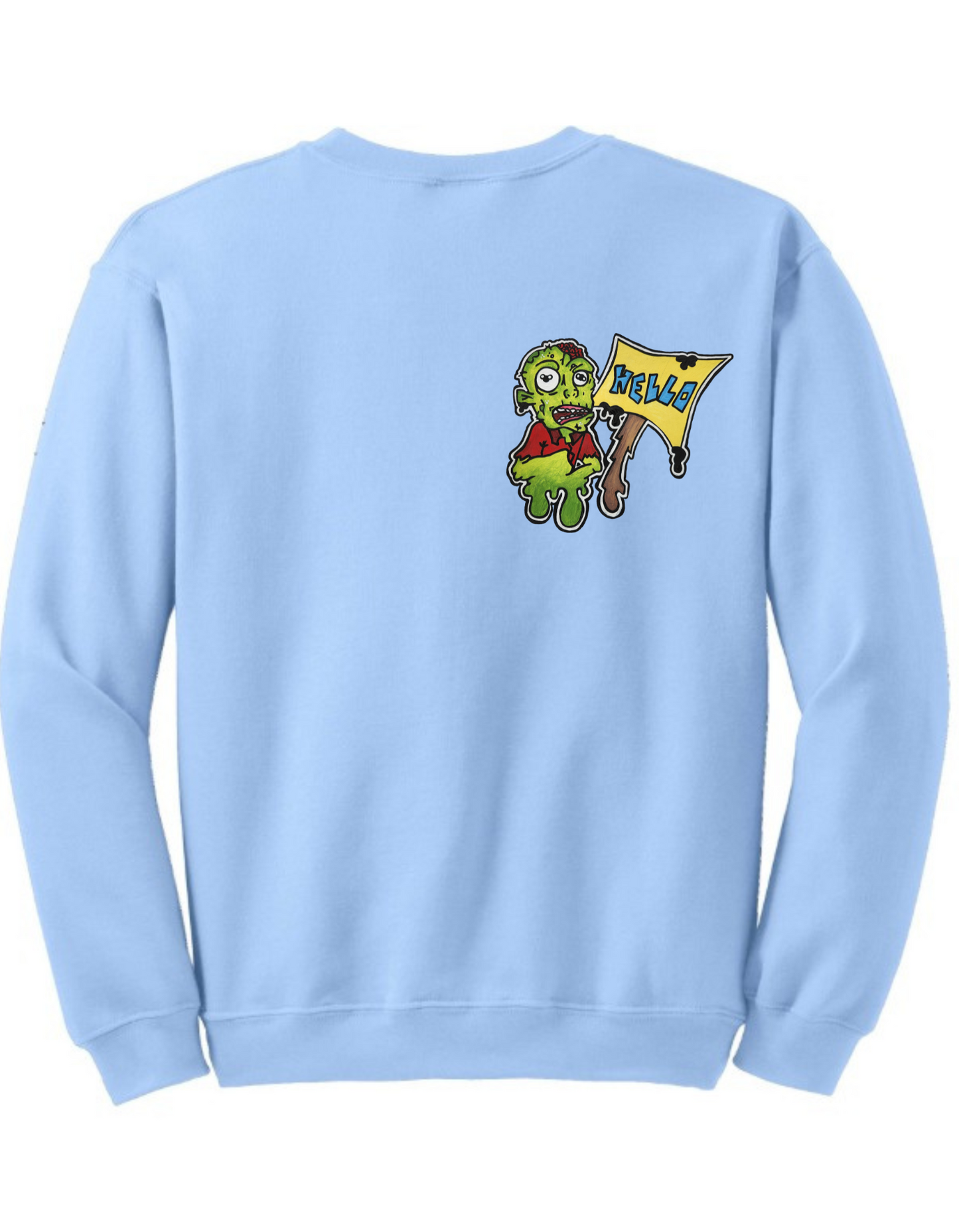 Crewneck zombie hello