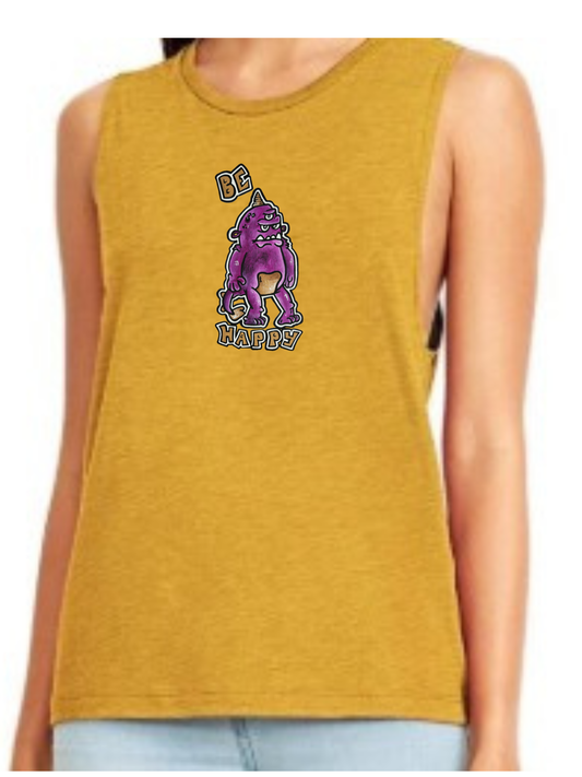 Camisole femme festival muscle Be happy