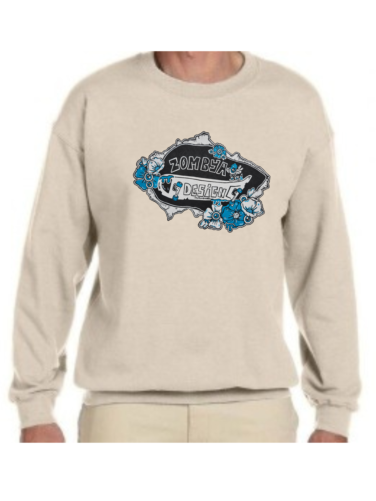 Crewneck Zombya Design