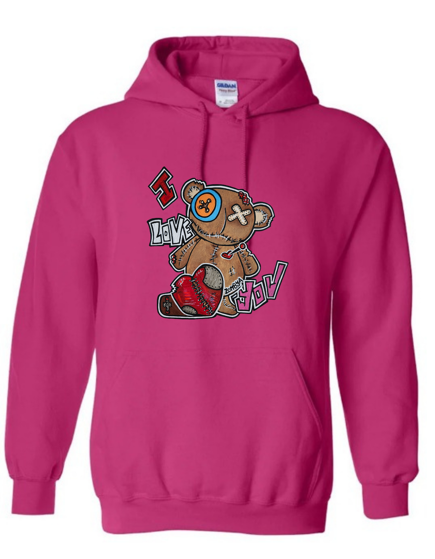Hoodies enfant ours I love you