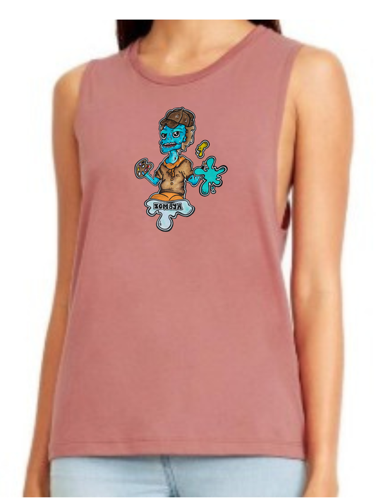 Camisole femme festival muscle Zombie artiste