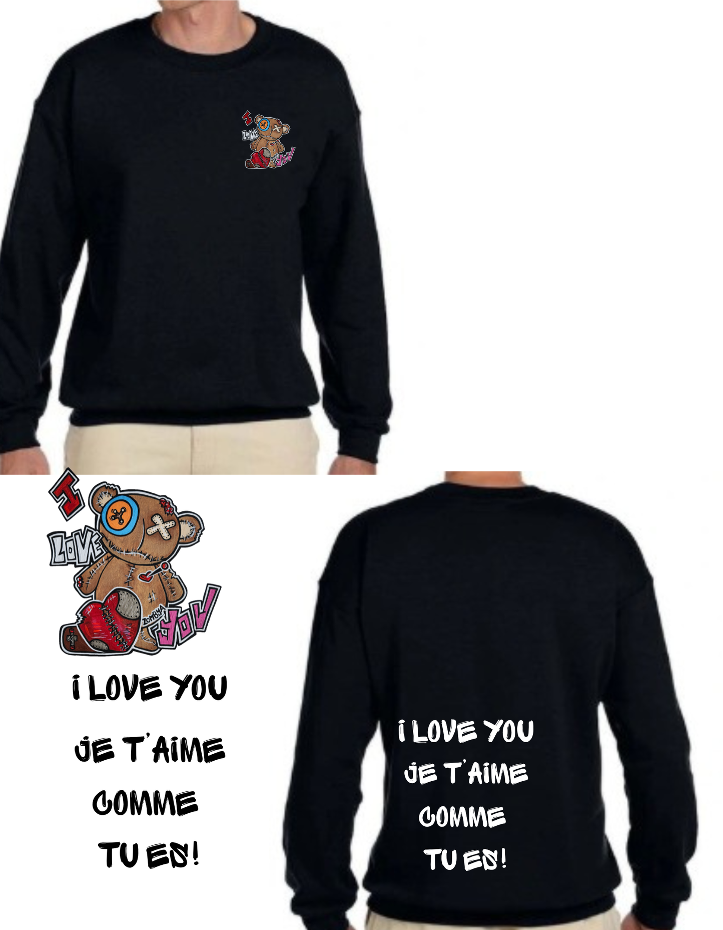 Gamme Positive Crewneck I love you
