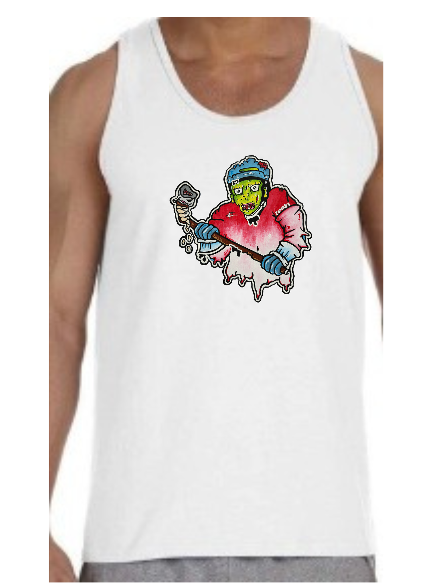 Camisole homme Joueur zombie hockey