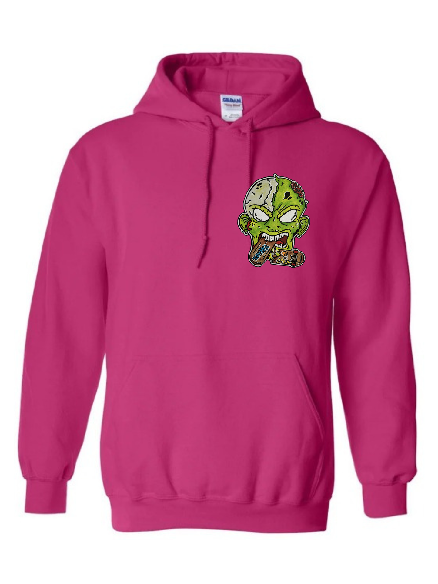 Hoodies zombie qui mange skate