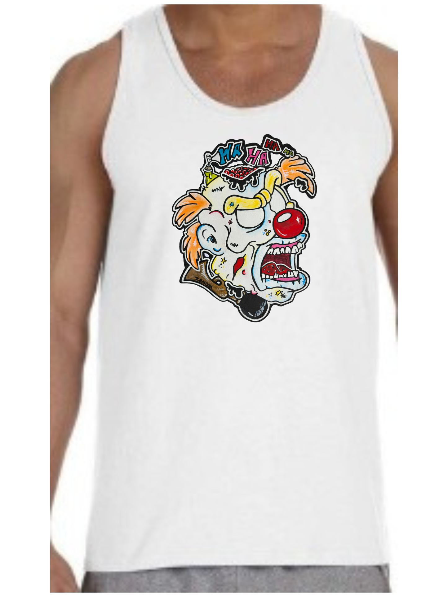 Camisole homme Zombie clown