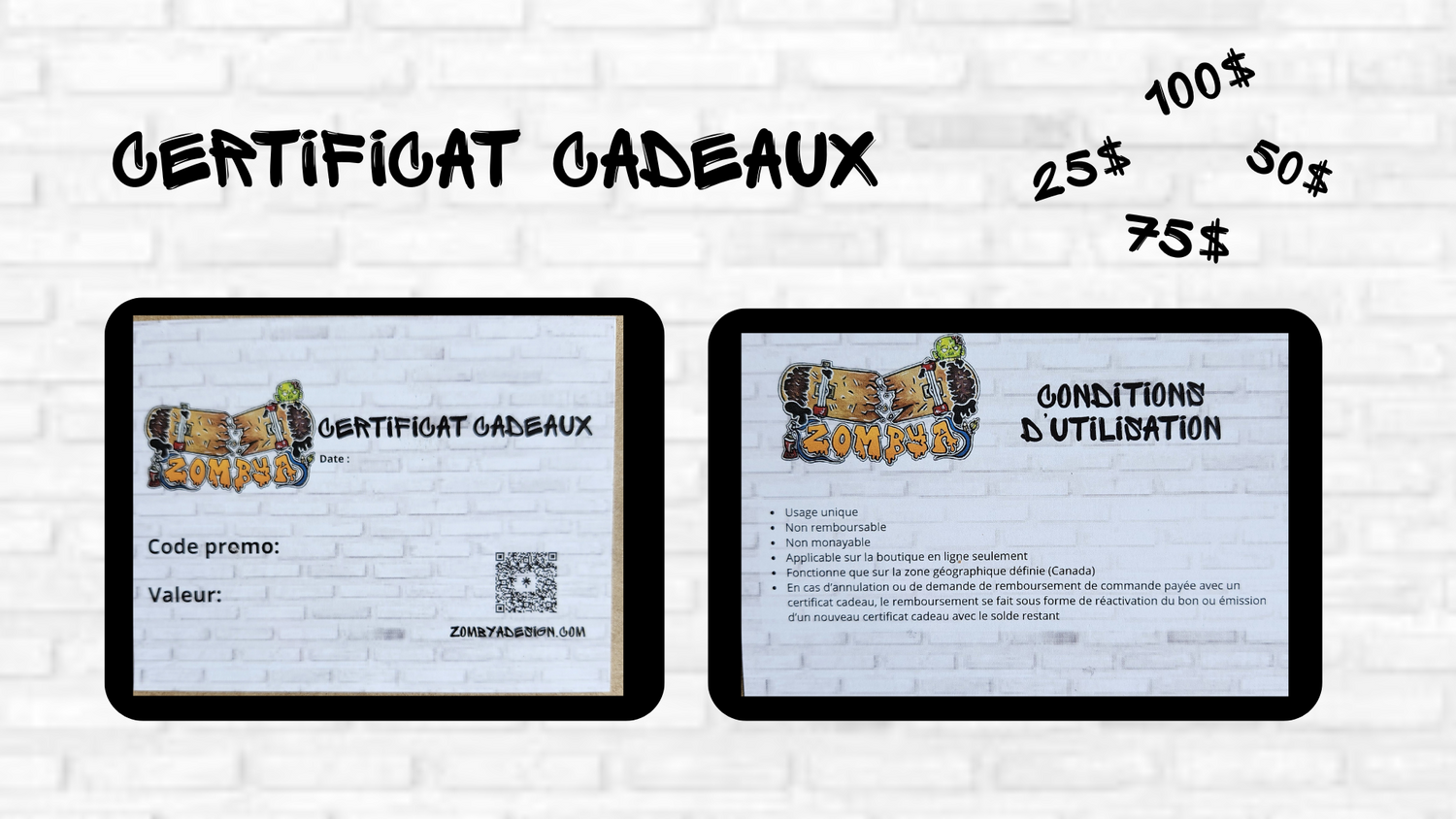 Certificat cadeaux