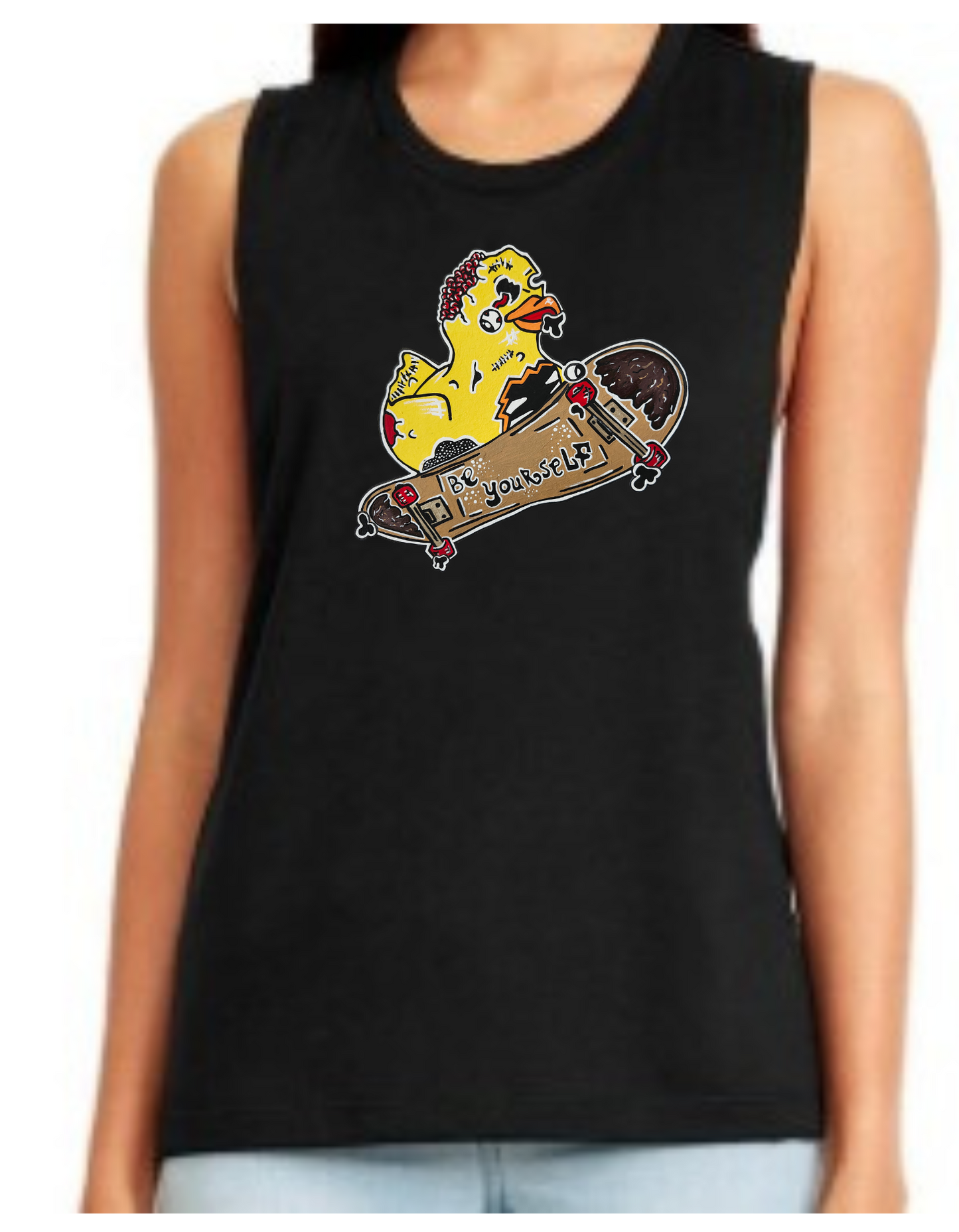 Camisole femme festival muscle canard zombie