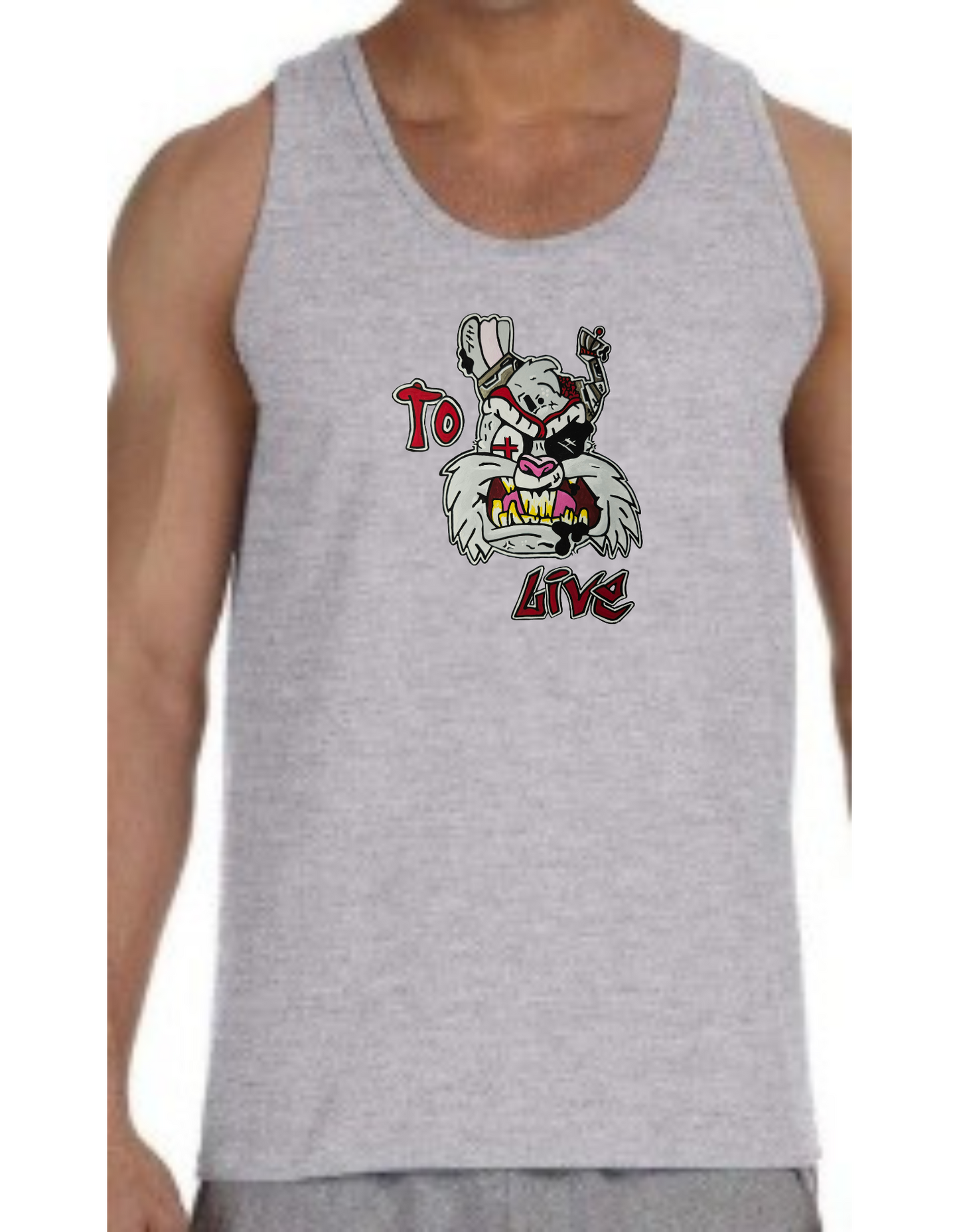 Camisole homme Lapin to live