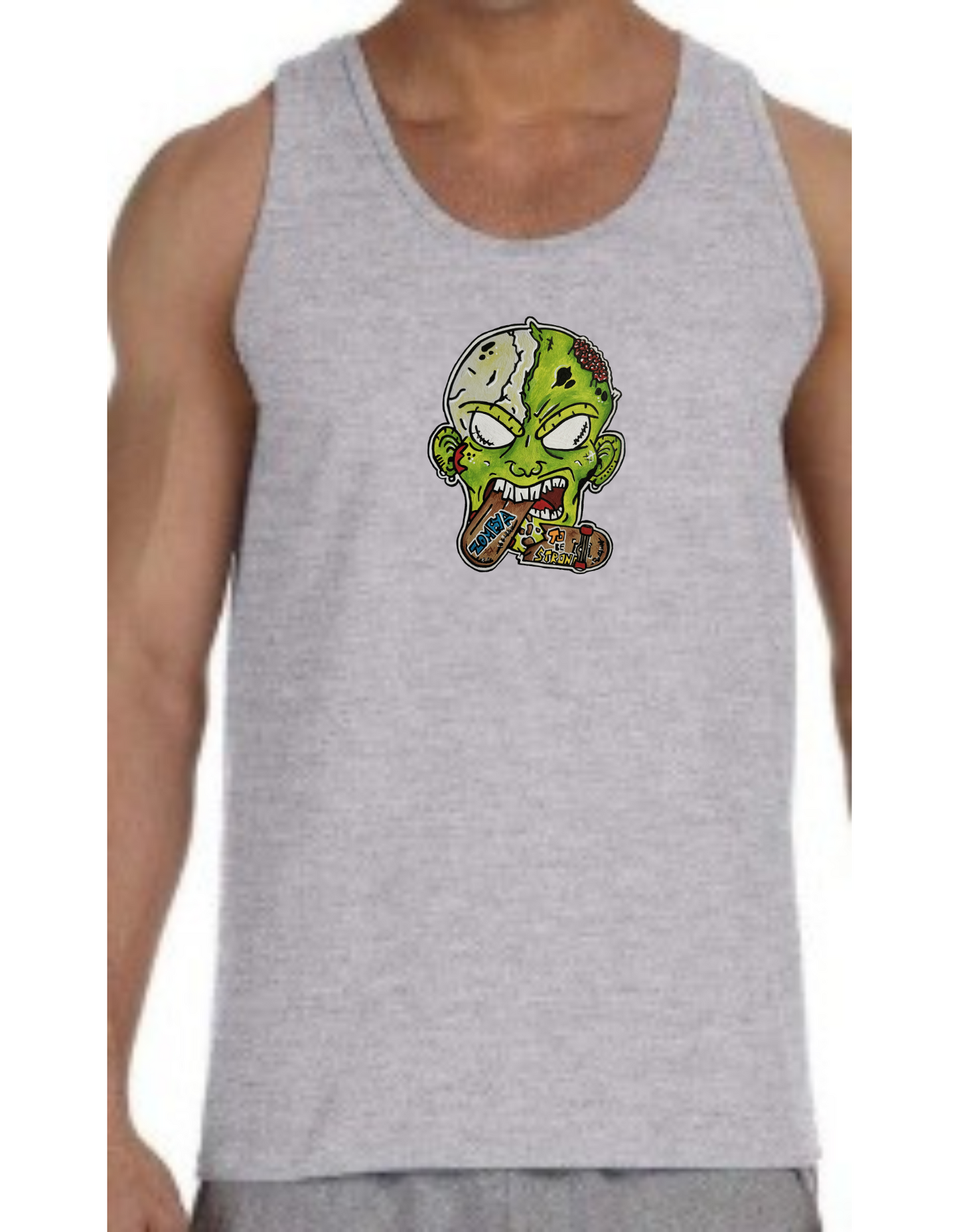 Camisole homme Zombie mange skate