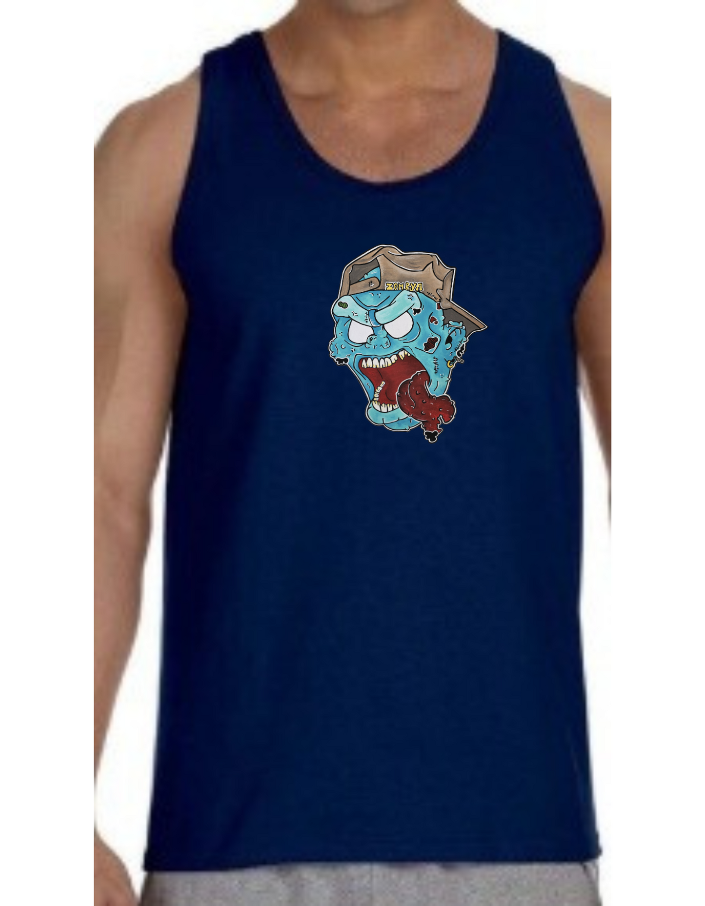 Camisole homme Zombie casquette