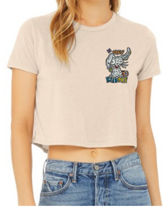 Crop top I have a good day